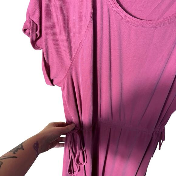 Saturday Sunday Anthropologie Side Tie Pink Dress Size XL - Picture 3 of 11